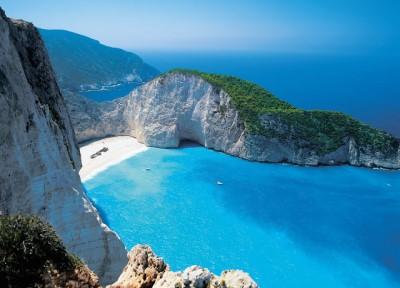 Plage de la grece à Plage de Navagio