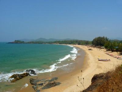 Plage de L' inde à Goa Patnem beach
