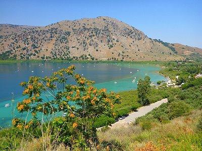 Plage de la crete à Lac de Kournas