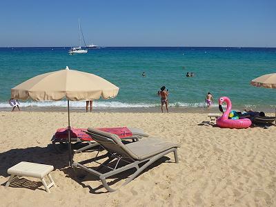 Plage de la france à Pampelonne plage