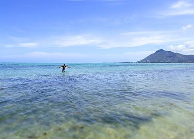 Plage de l' ile maurice à Ile aux bénitiers - Maurice