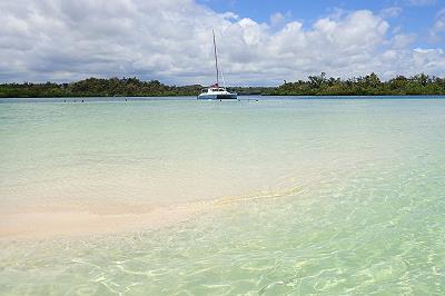 Plage de l' ile maurice à Ile aux cerfs Maurice