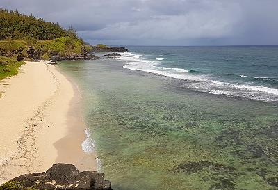 Plage de l' ile maurice à Gris Gris plage